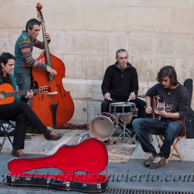 Jazz en la calle Plaza de los Apostoles Murcia España 2012