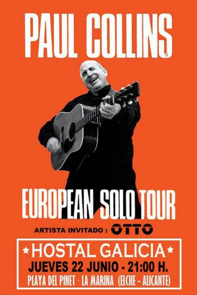 Carte Paul Collins European Solo Tour 2017 fotos del concierto