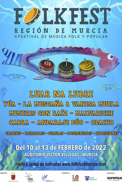 Cartel FOLKFEST Murcia 2022 fotos del concierto