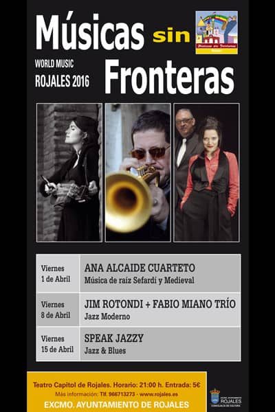 Cartel Musicas sin fronteras-Rojales 2016 - Jazz fotos del concierto