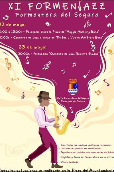 Cartel XI Festival de Jazz de Formentera del Segura Alicante 2021 fotos del concierto