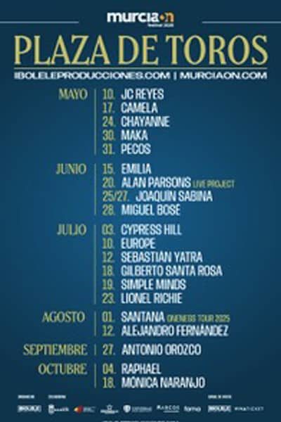 Cartel para el Murcia On 2025 - Descubre fotos de los conciertos